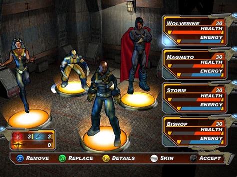 x men legends cheats